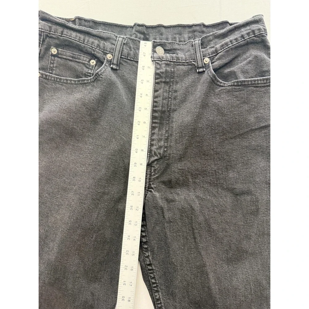 Levi's 550 Jeans Mens 38x30 Gray Charcoal Wash Relaxed Fit Tapered Denim Pants